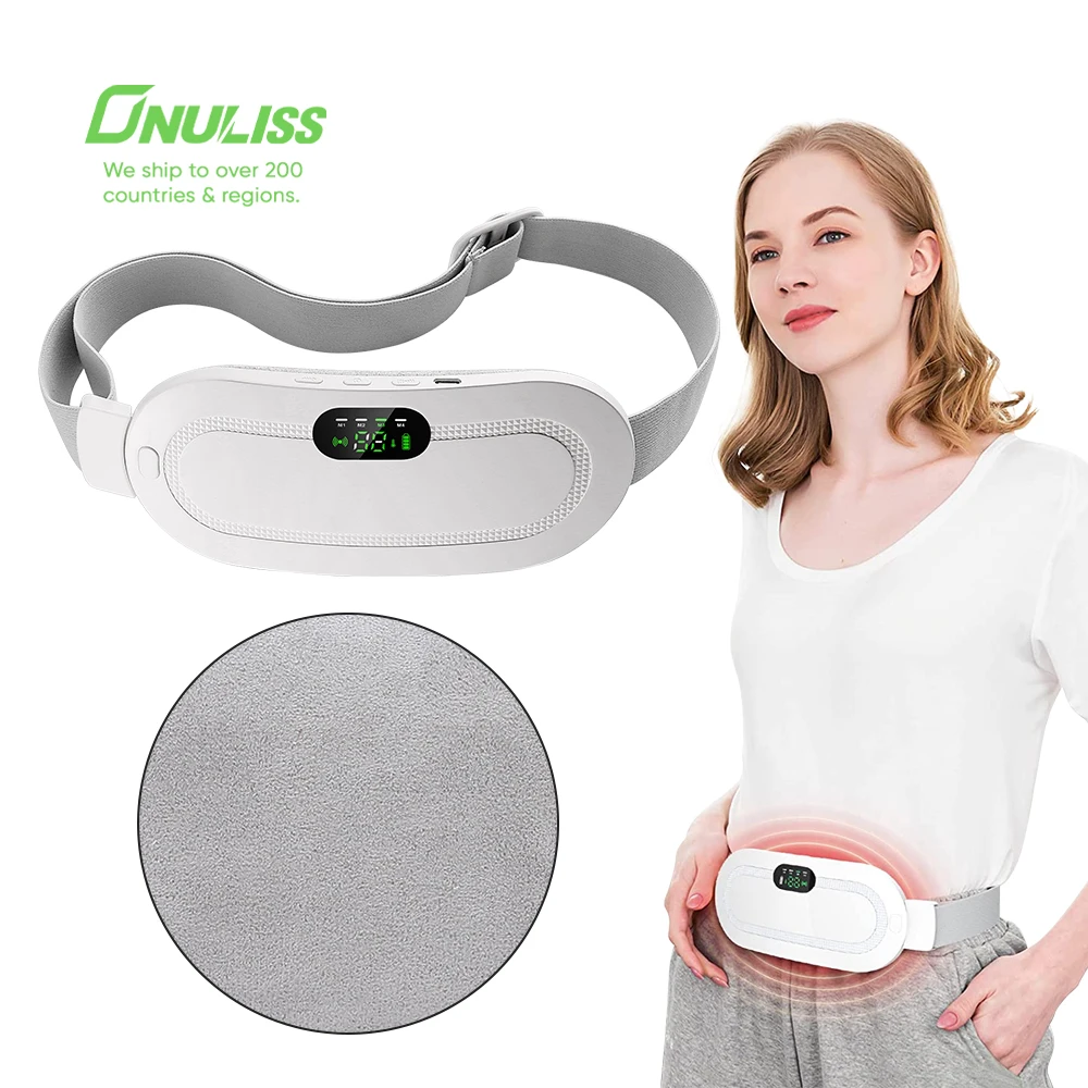 Portable Menstrual Heating Pad,Pink Electric Warm Uterus Period Pain Relief