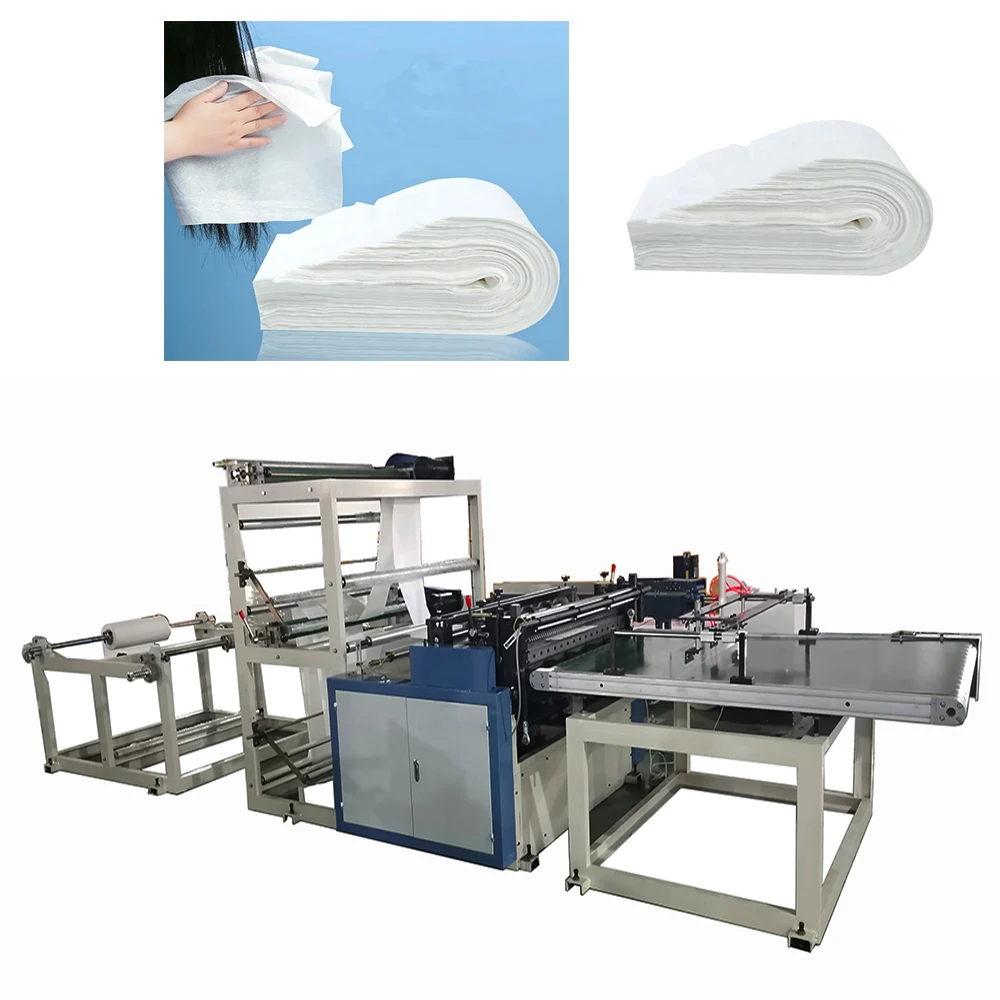 Disposable Spunlaced Hair Beauty Salon Towel Convenient Nonwoven Thick Shower Spa Bath Towel Dispos Salon Towel cutting machine