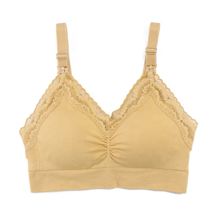 Front Open Adjustable Straps Lactation Breastfeeding bra Plus Size Wireless Push Up Pregnant Maternity Postpartum Bra