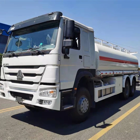 HOWO 20000 Liters Tanker Trucks  Oil Mobile Gas Station Fuel Tank Truck for sale