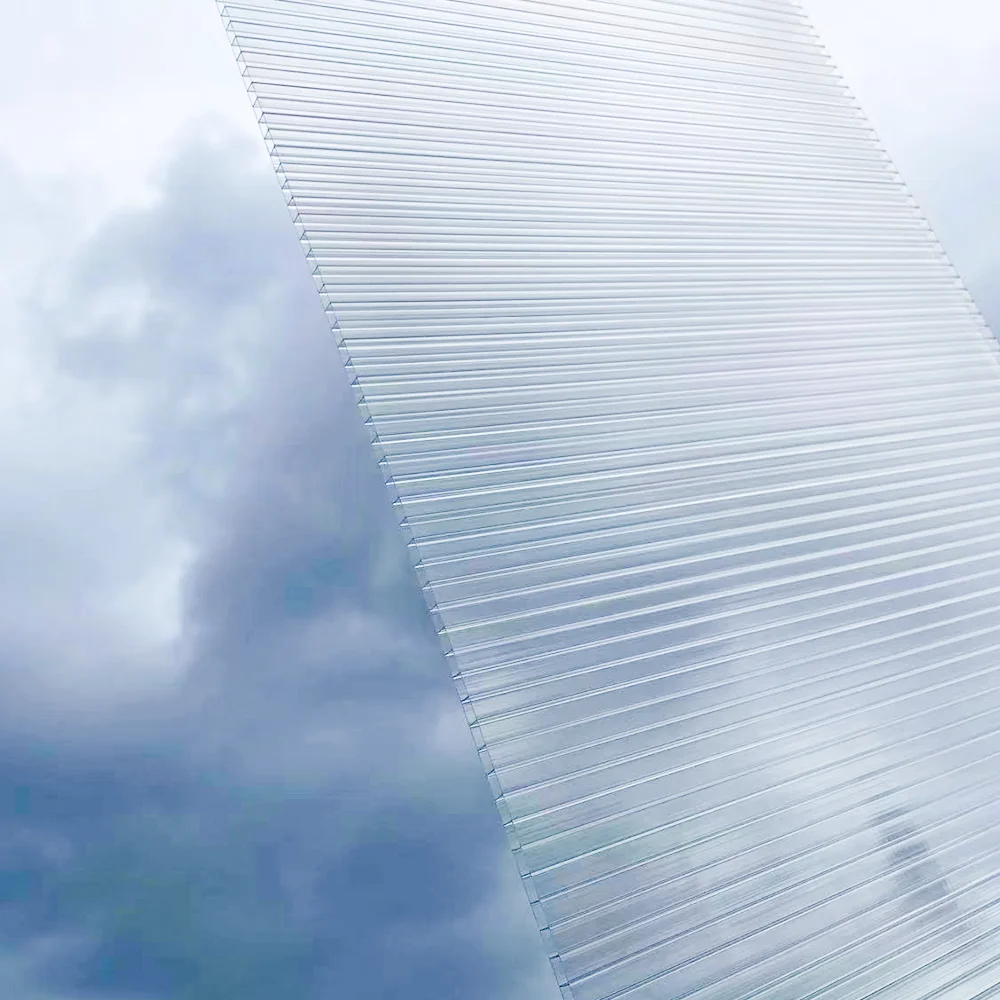 Transparent Support Clear Polycarbone Multiwall Twinwall Plastic Roof Sheet Hollow Greenhouse Panels Polycarbonate