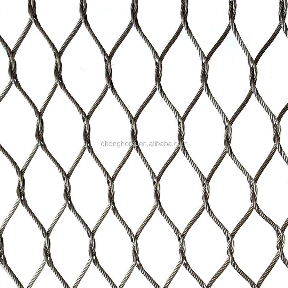 Вольерский корпус кабельная сетка узелкованный кабель из нержавеющей стали для зоопарка животных проволочная