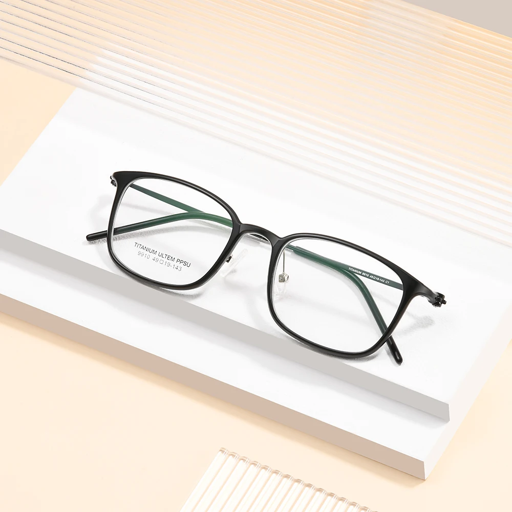 Free Custom Logo Fashionable Round Titanium Glasses Unisex Glasses Frames Optical Glasses