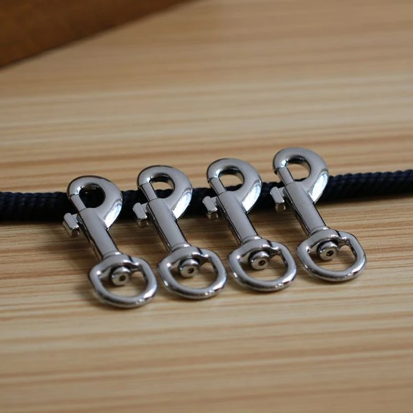 High quality metal dog leash swivel snap hook customized logo hook for handbag