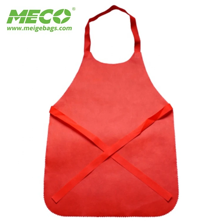 Promotion Non Woven Apron Custom Logo Cheap Printed Cooking Aprons For Kitchen
