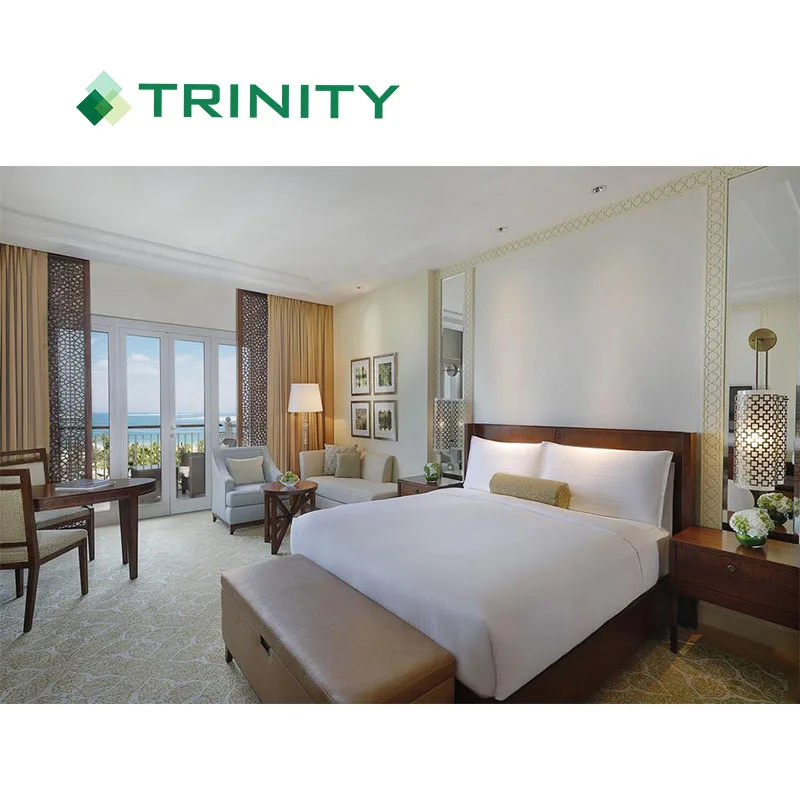 TRINITY Custom 5 star dubai used hotel bed room furniture with luxury classic design
