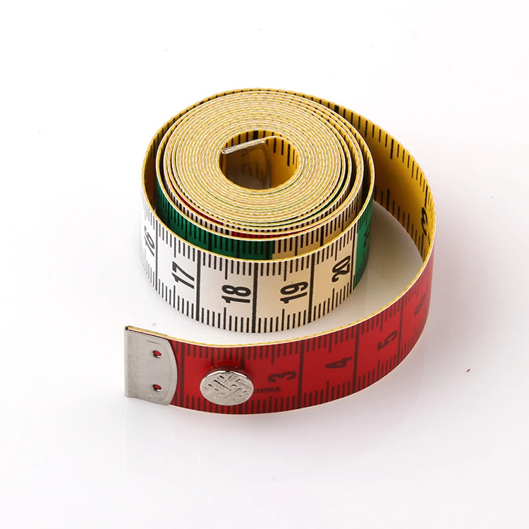 New design button measuring tape 150cm cloth measuring tape