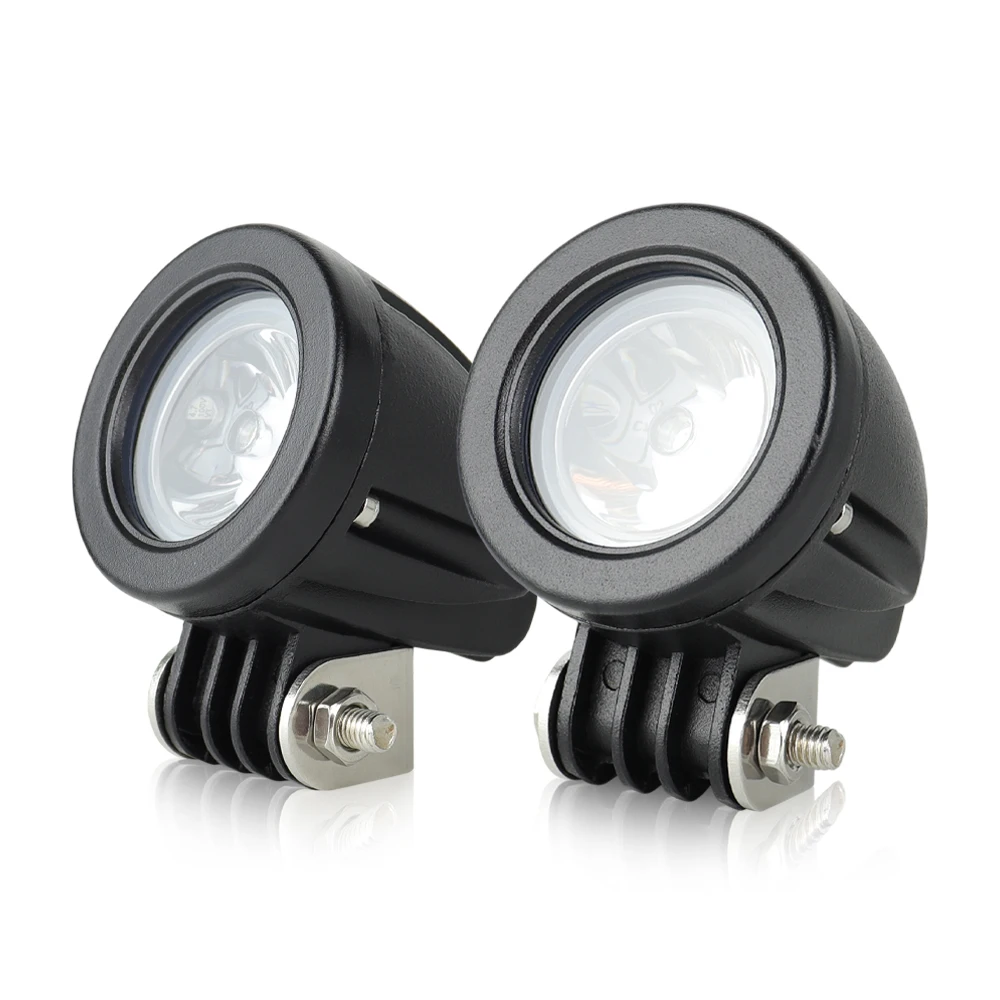 Qidewin new design super brightness flood spot Beam 3inch Round mini 10W round led work light for offroad Motorcycle trucks car