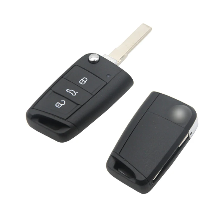 New Folding Replacement Car Key Shell With 3 Buttons