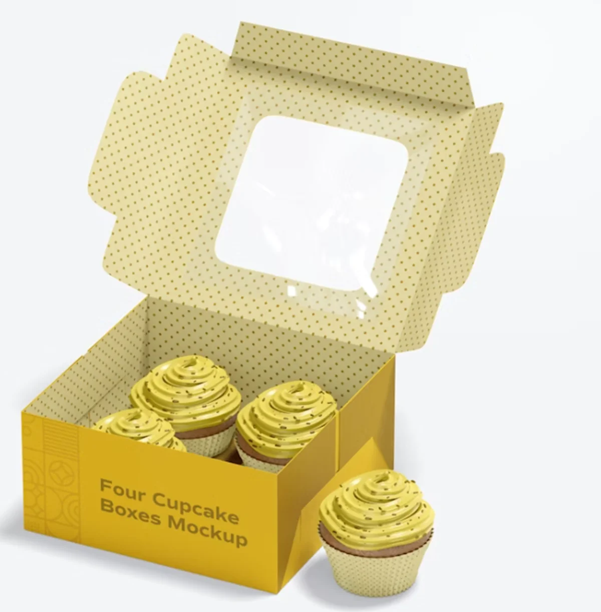 Распродажа цветные картонные бумажные одиночные индивидуальные подарочные коробки для кексов разделенные на мини-торт с окном