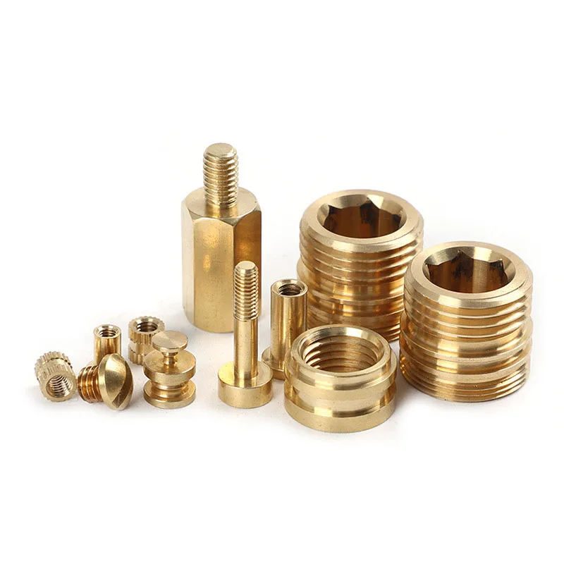 Copper nut insert through hole copper nut blind hole knurled nut
