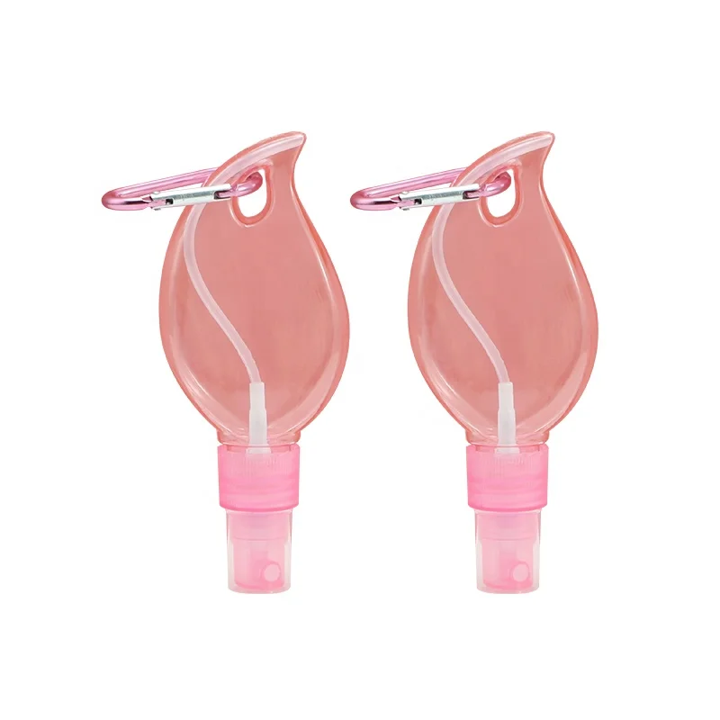 50ml PETG spray bottle with leaf shape for disinfectant and hand sanitizer