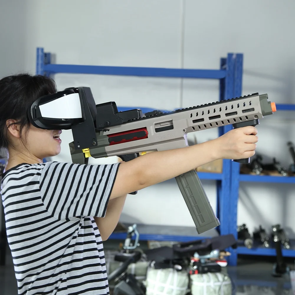 YHYVR 32 inch Screen ar/vr Entertainment Gun Battle Games Standing Walker VR Shooting Games 9D VR Set