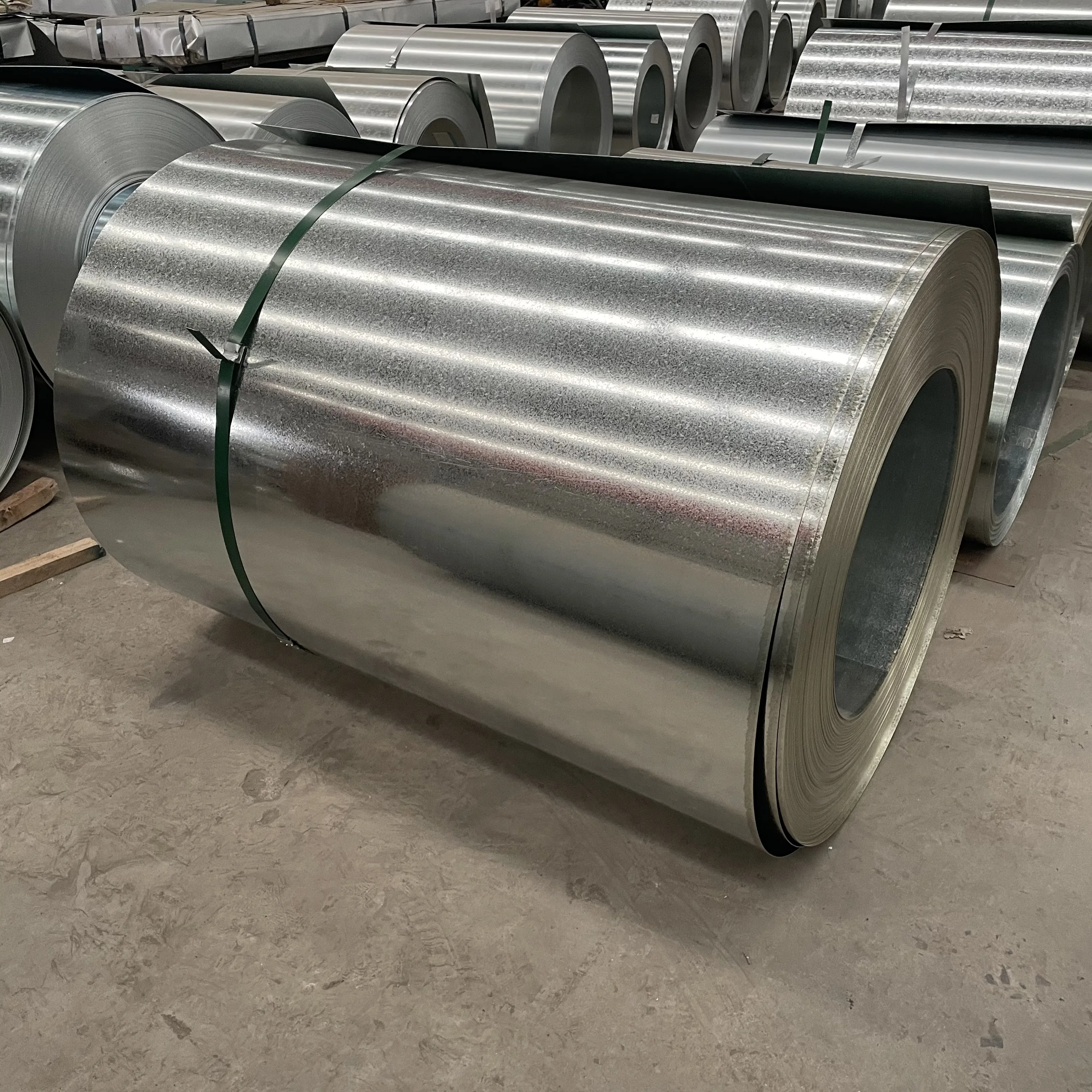 Astm A792 Galvalume Steel Coil Az150 Z275 Z180 Thin Gauge G550 Galvanized Steel Coil Gi Coil