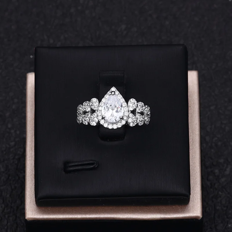 Популярный роскошный изысканный женский комплект ювелирных изделий для выпускного вечера с кубическим цирконием ожерелье серьги очаровательное конкурсное украшение