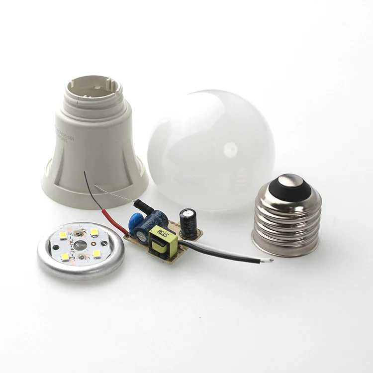 A Bulb SKD High Quality 2835 LED Bulb Raw Materials 3W 5W 7W 9W 12W 15W 18W LED Bulb Parts Indoor Light B22 E27