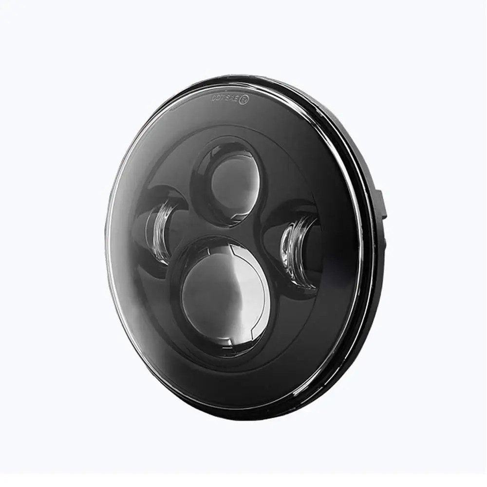 1 Pair Halo Headlight Angel Eye Ring DRL Light High Low Beam 7 inch Round LED Headlights for Jeep Wrangler JK LJ CJ Hummer H1 H2