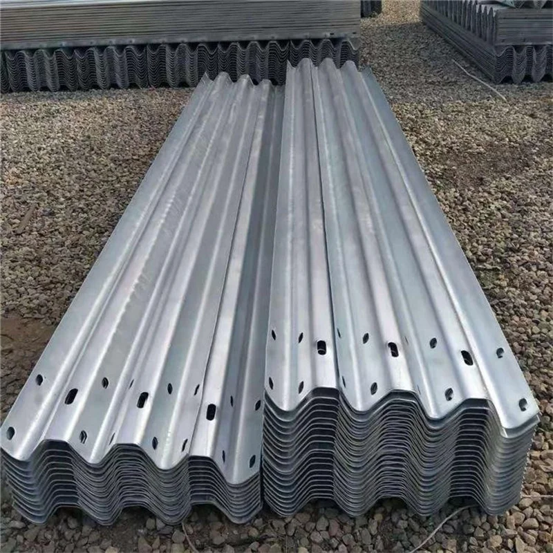 high strength Q235 Q345 steel guardrail anti collision highway guardrail  safety barriers
