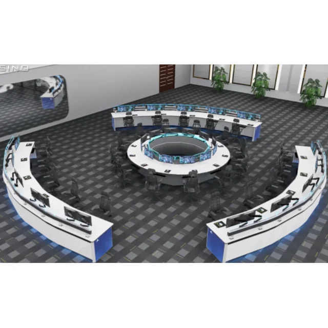 Современная эргономичная промышленная диспетчерская консоль