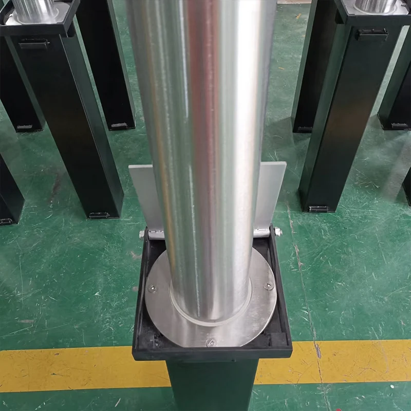 Manual Telescopic Bollards Preventing Theft Security 304 316 Stainless Steel Bollard Parking Space Occupation
