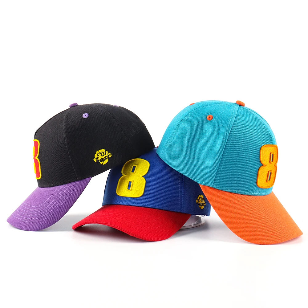 Factory Price Luxury Custom embroidery logo 5 panel A Frame Exclusive Two-Tone Sport Baseball Hats Multicolor Under Brim Cap