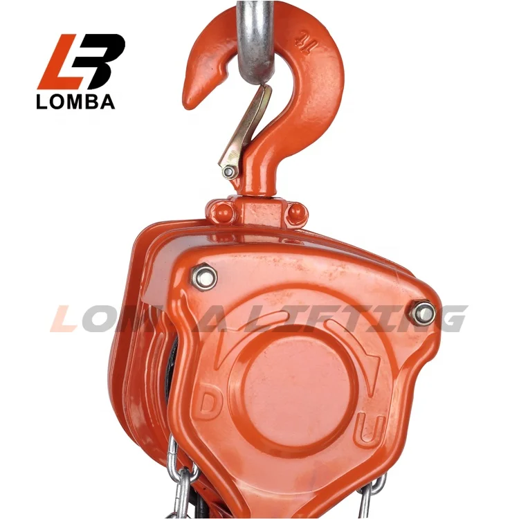 Factory Price Lifting Hand Hoist 1 Ton 2 Ton 3 Ton 5 Ton Manual Chain Pulley Block
