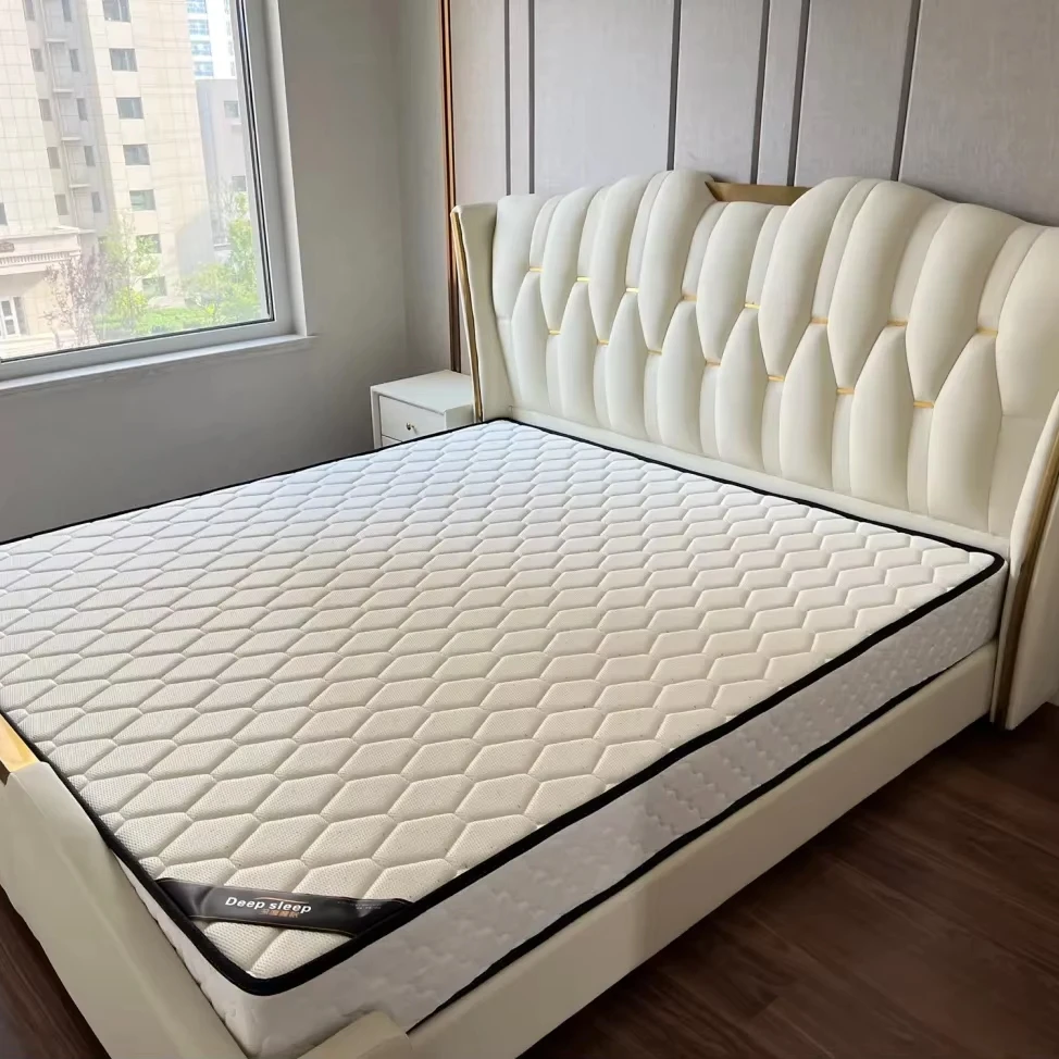 BedRoom furniture Leather bed high-end Italian double European style room air pressure tatami faux leathers beds