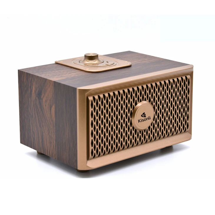 Kisonli G2 wood blue tooth portable sound ce fc rohs speaker