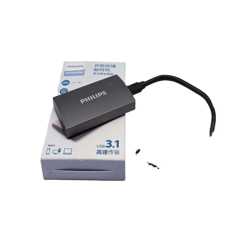 Philips Original portable external hard drive disk 120GB 240gb 480GB 512gb 1TB 2TB solid state drive ssd external hard drive