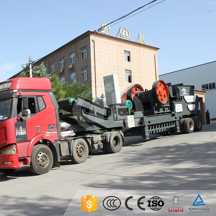 New Type Mobile Cone Crusher Station Portable Stone Crushing Line