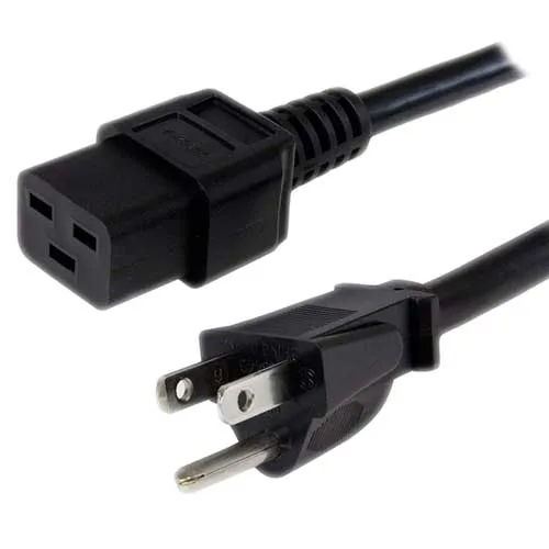 Sample Professional Made One Stop Factory Custom Standard 5-15P To C19 Power Cord Etl Plug