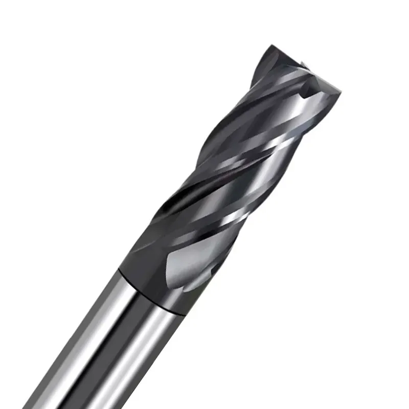 65 degree US 4-edge tungsten steel milling cutter Stainless steel special black-coated CNC carbide CNC four-edge milling cutter