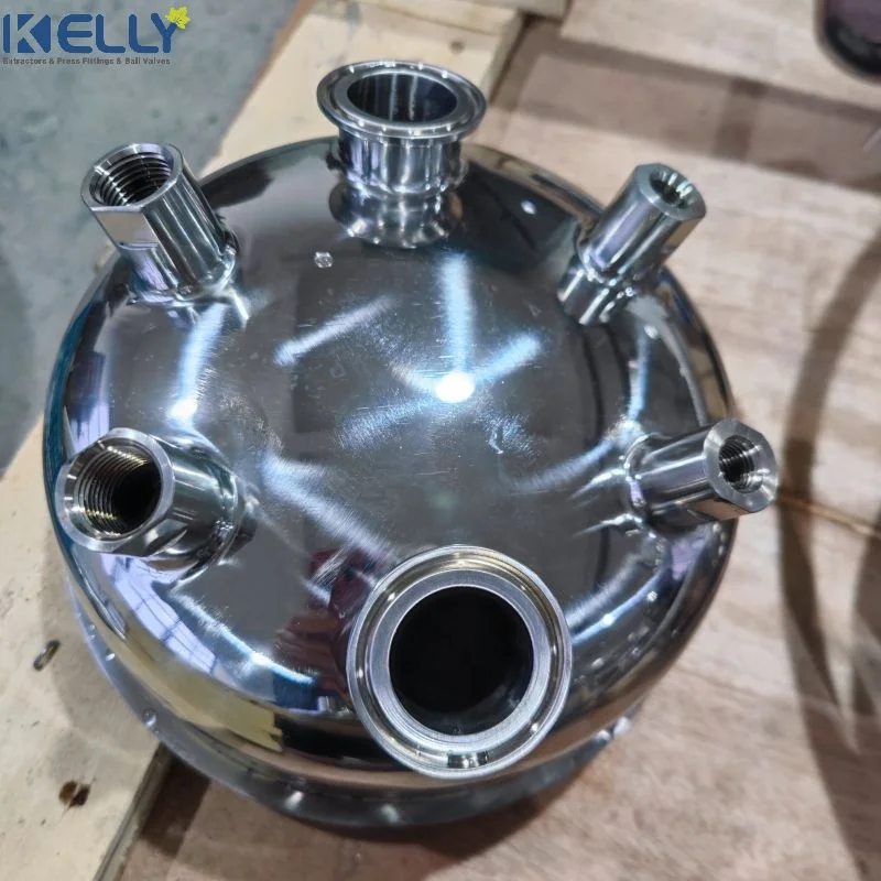 Stainless Steel Tri Clamp Extractor 8inch Flat Lid  use for Closed Loop Columns