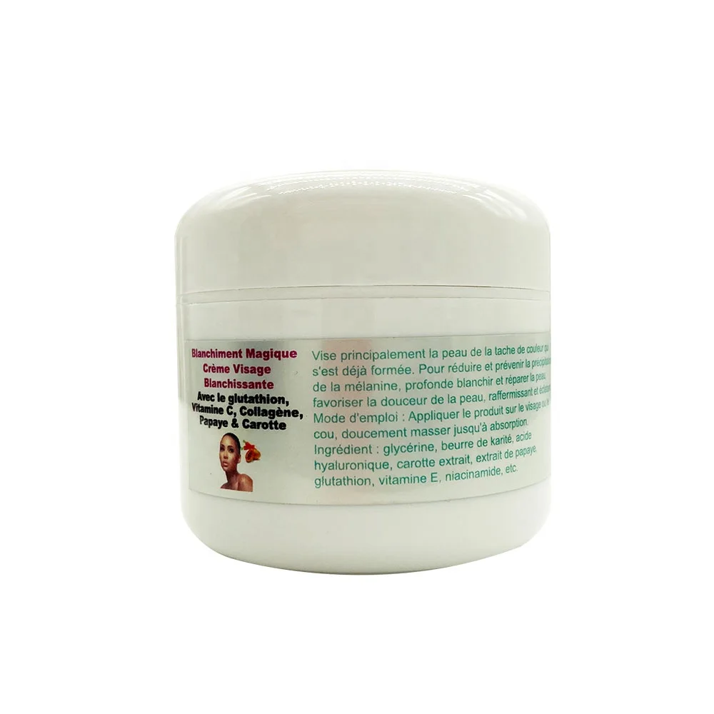 Gulta Booster Natural Deep Whitening Facial Cream Papaya&Carrot Extract Radiant Best Beauty for African Women Aging Reducing