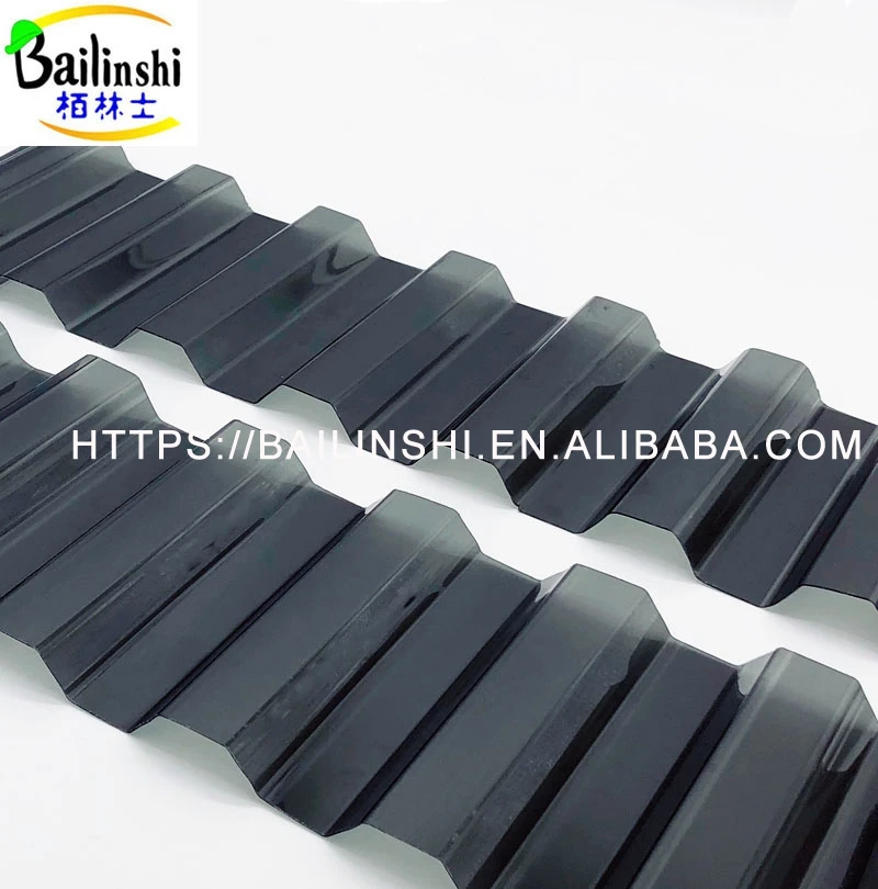 black and white coat polycarbonate corrugated roof sheet with different model