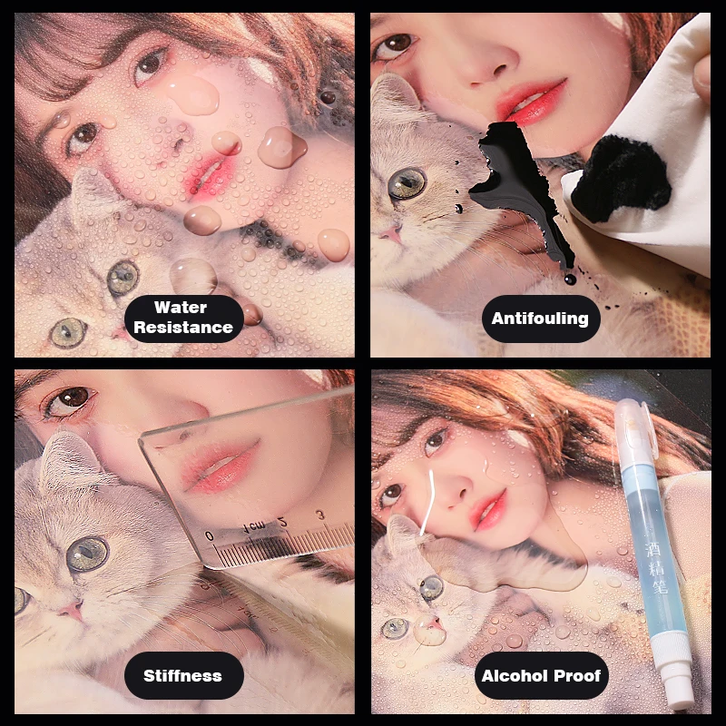 A4 Holographic Cold Lamination Film Vinyl Sticker Sheets Photo PVC Self adhesive Waterproof Matte Lamination Film Wholesale