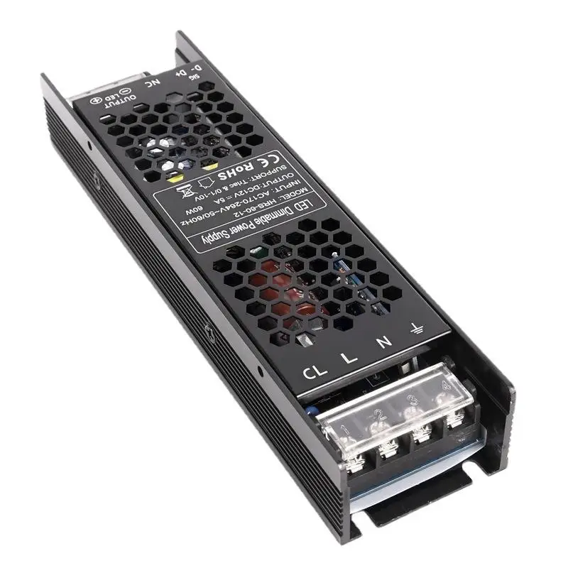 Factory Switching Power Supply Adapters LED Strip Light Module Transformer 12V 24V 48V Triac PWM 0-10V DALI Dimmable LED Driver