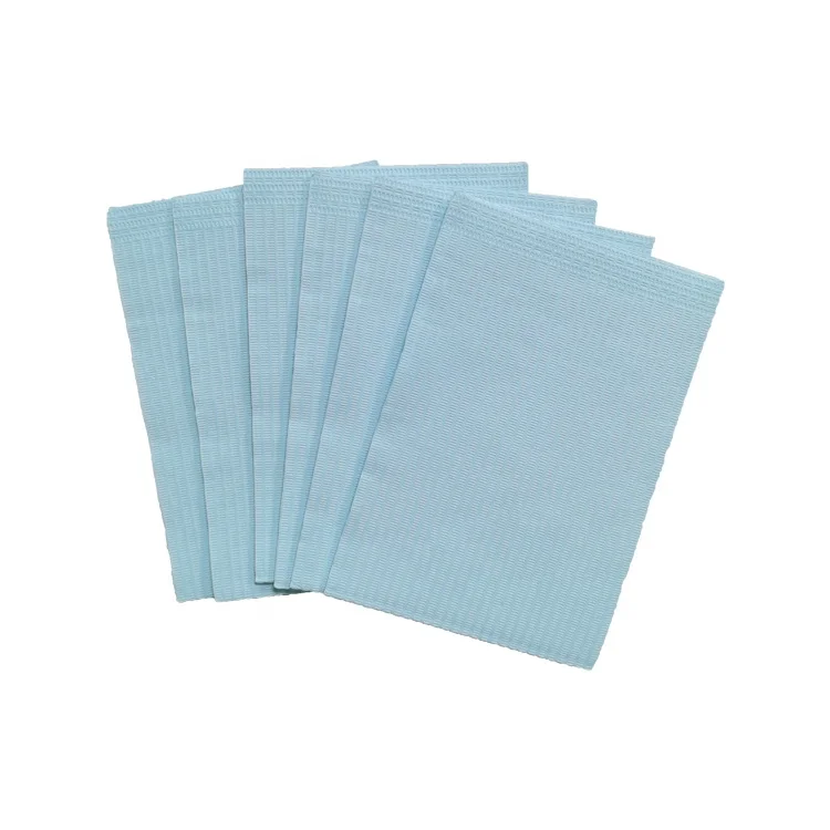 Wholesale Surgical Consumable 3 Layers Bib Blue Dental-Bibs For Dentist