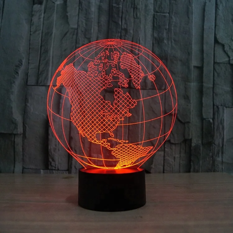 OEM pretty Christmas Tree acrylic 3d lamp with led night light