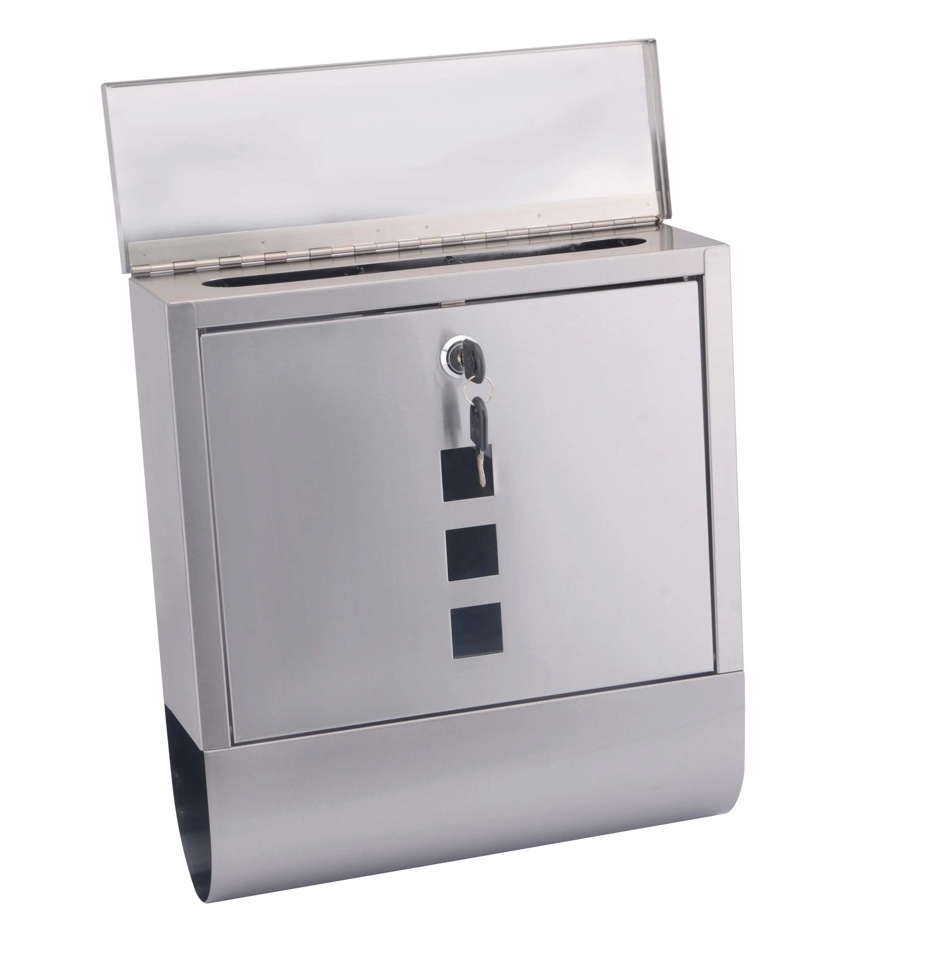 
Mailbox stainless steel 430 Mail Box Post with lock keys 