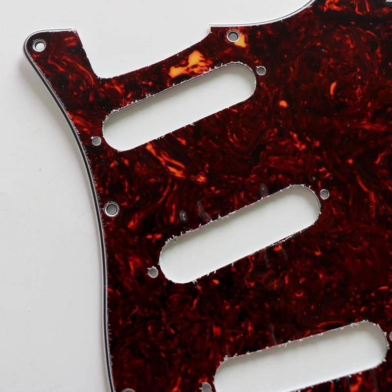 Donlis SSS celluloid top brown tortoise 62 ST Electric Guitar Pickguard for wholesale guitar parts