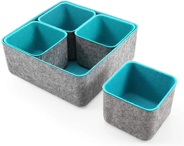Factory Supply storage box organizer drawer divider felt storage boxes