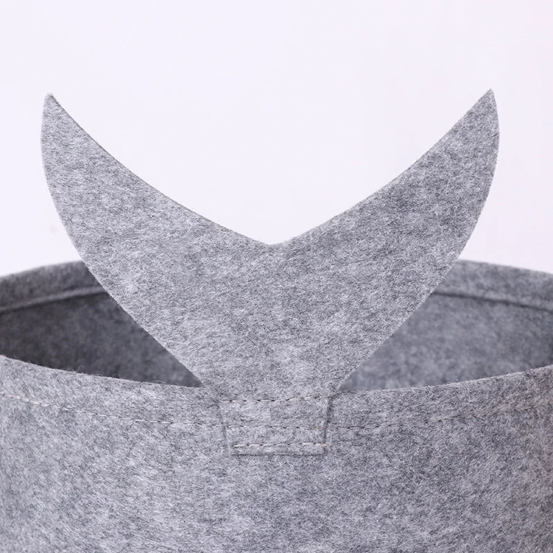Custom design Animal storage basket collapsible nursery storage box household laundry felt storage basket