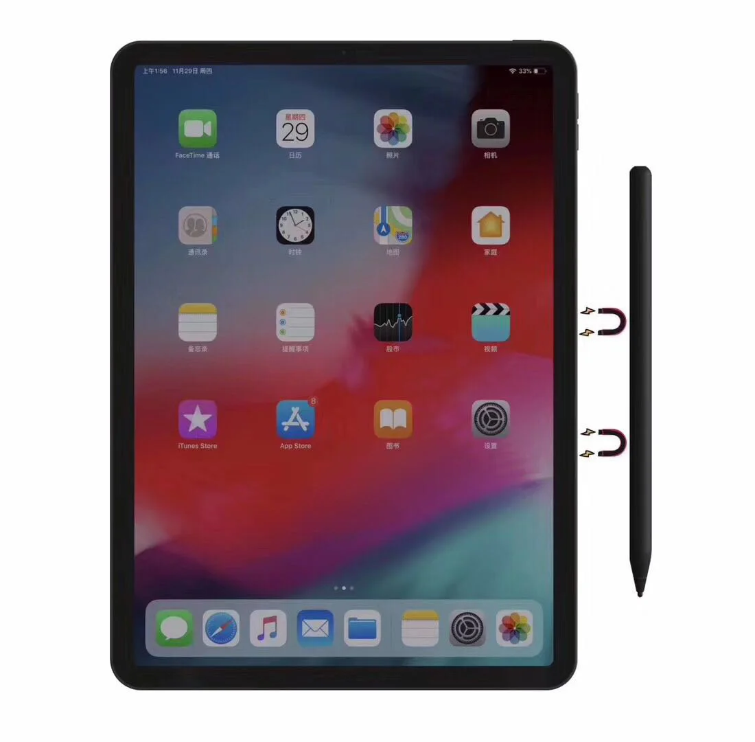 2019 Hot selling Magnetic High Sensitivity and Precision Active Stylus Pen for Touch Screen Devices