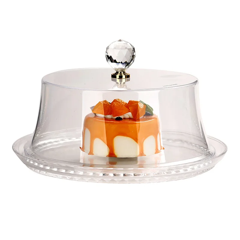 Transparent cake cover table insect proof snack acrylic food dustproof hotel bread meal cover