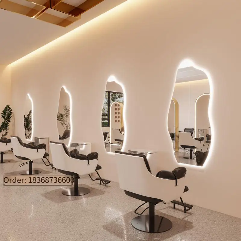 gold salon mirrors double sided styling led mirror station hair salon with lights salon furniture mirror station