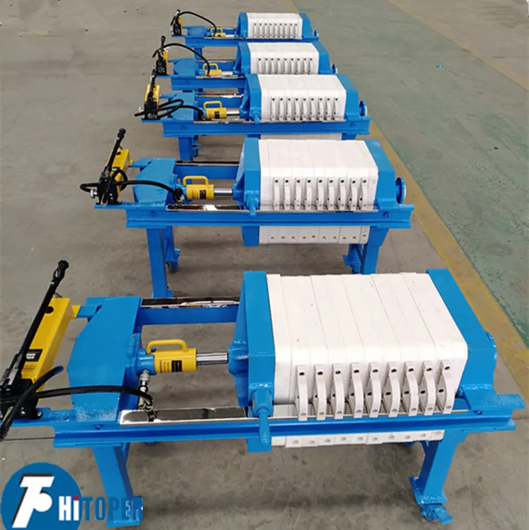 Hand Hydraulic Compress Filter Press Sludge Treatment Equipment