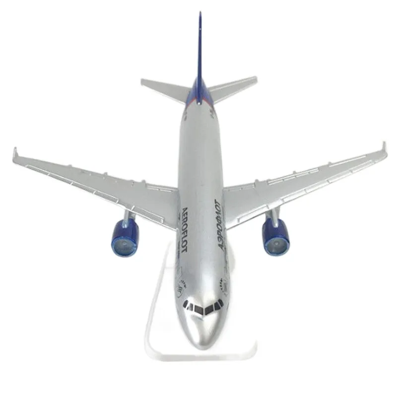 Diecast Toys Scale 1:200 20cm Aeroflot Airline A320 Airplane Model