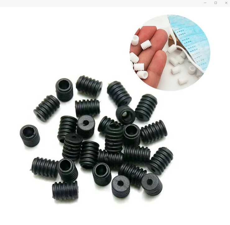 
1000 шт. лицевая крышка шнур замки регулятор Эластичный Силиконовый стопор скользящая пряжка 