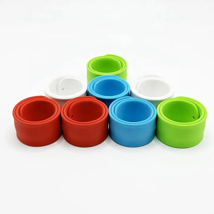 Manufacturer Custom Silicone Slap Band Wrap Slap Bands For Kids Led Children Slap Band Watch Flashing